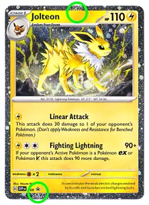 COSMOS HOLO 🌀🌀 SWIRL Jolteon 169 - Pokemon Scarlet & Violet Black Star Promo C - Picture 1 of 3