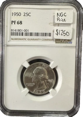 1950 PF-68 Washington Quarter - Image 1 of 2