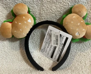 Tokyo Disney Resort Hamburger Mickey Minnie Ears Headband - Picture 1 of 4