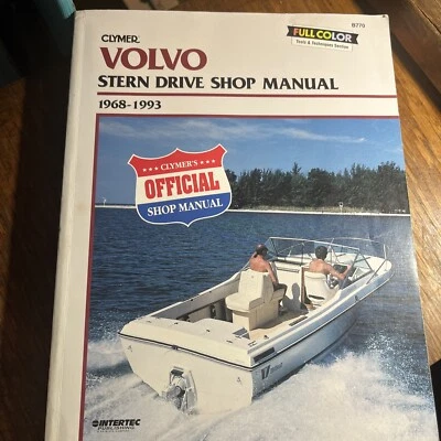 Manual de reparación de taller Clymer Volvo Stern Drive 1968-1993 Foto 1 de 4