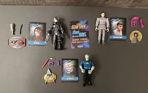Vintage Set of 3 Playmates 1992 Star Trek Action Figures Borg, Spock, Benzite - Picture 1 of 5