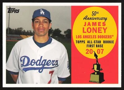 2008 Topps 50th Anniversary James Loney Los Angeles Dodgers #AR70 *A* - Image 1 of 2