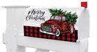 Merry Christmas Tree Truck Magnetic Mailbox Cover Only