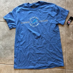 Official Hall of Fame Detroit Lions Legends Enshriners T Shirt Barry Sanders M - Picture 1 of 9
