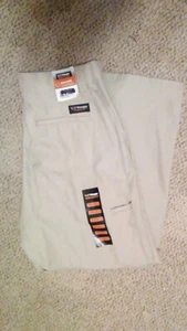 NWT Wrangler Workwear Mens Khaki Inseam Gusset Pants WP82KH2 Size 30x30 - Picture 1 of 7