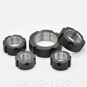 Select M12 - M80 F Typ Präzisionskugelumlaufspindelstange Kontermutter Halteburgmutter - Bild 1 von 8