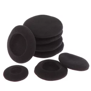 10Pcs Thick Foam Earpads Cushions Ear Pads 3.5/4.5/5.5/6cm for Round Headphone - Picture 1 of 16