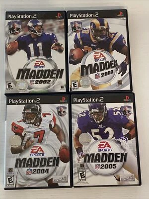 Lote Madden NFL PlayStation 2 (PS2) - 2002, 2003, 2004 y 2005 Lote de 4 - Limpio Foto 1 de 4