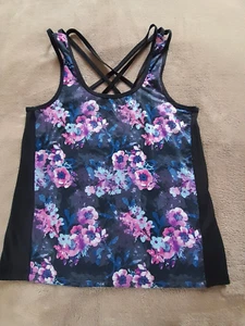 Top, Crivit, lila gemustert, Gr. L, Nr. 57 - Bild 1 von 3