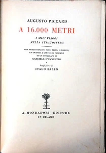 A 16.000 METER. MEINE REISEN IN DIE STRATOSPHÄRE VON AUGUSTO PICCARD - Bild 1 von 1
