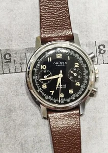 Pre Owned Swiss Authentic Oriosa Chrono Men's Manual Wristwatch - Foto 1 di 6