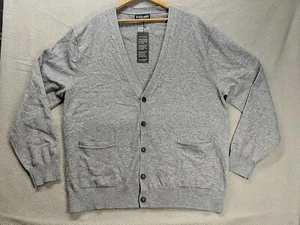Kallspin Herren Strickjacke Pullover Grau XL Kaschmirmischung Langarm Knopf Neu mit Etikett - Bild 1 von 14