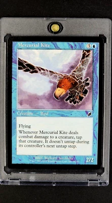 2003 MTG Magic The Gathering Scourge #39 Mercurial Kite Blue *Only Printing* - Image 1 of 4