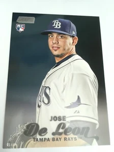 2017 Topps Stadium Club Jumbo 5x7 Jose De Leon Rays RC 243 #’d 01/49 - Picture 1 of 1