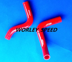 Silicone Radiator Hose For Aftermarket Holden HK HT HG 307/327 Red - Picture 1 of 8