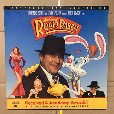Who Framed Roger Rabbit (Laserdisc) 2-Disc WIDESCREEN CAV UNCENSORED J RABBIT! - Image 1 of 2