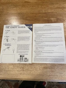 Vintage AOSEPT Lens Directions Manual - Picture 1 of 4