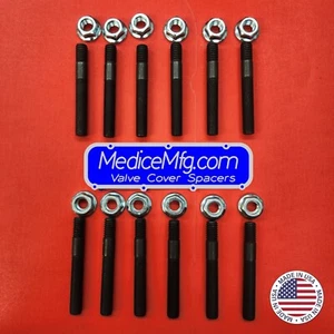 STUD KIT FOR 1" INCH Mopar 331, 354, 392 Hemi VALVE COVER SPACERS - Picture 1 of 4