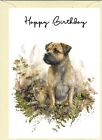 Kartka urodzinowa dla psa border terrier (4" x 6") z pustym wnętrzem - od Starprint