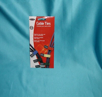 Belkin Cable Ties F8B024 Pack of Six Different Colors “Great SALE Factory New “! - Image 1 of 2
