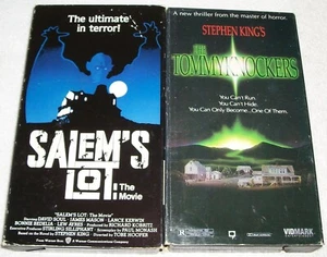 STEPHEN KING VHS LOT of 2, Salem's Lot 1987 & The Tommyknockers, plays well - Picture 1 of 3