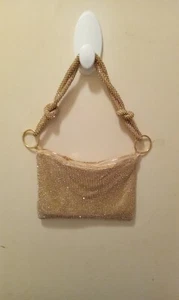 Urban Expressions Women's Paris Rhinestone Evening Bag AC9 Gold One Size - Picture 1 of 9