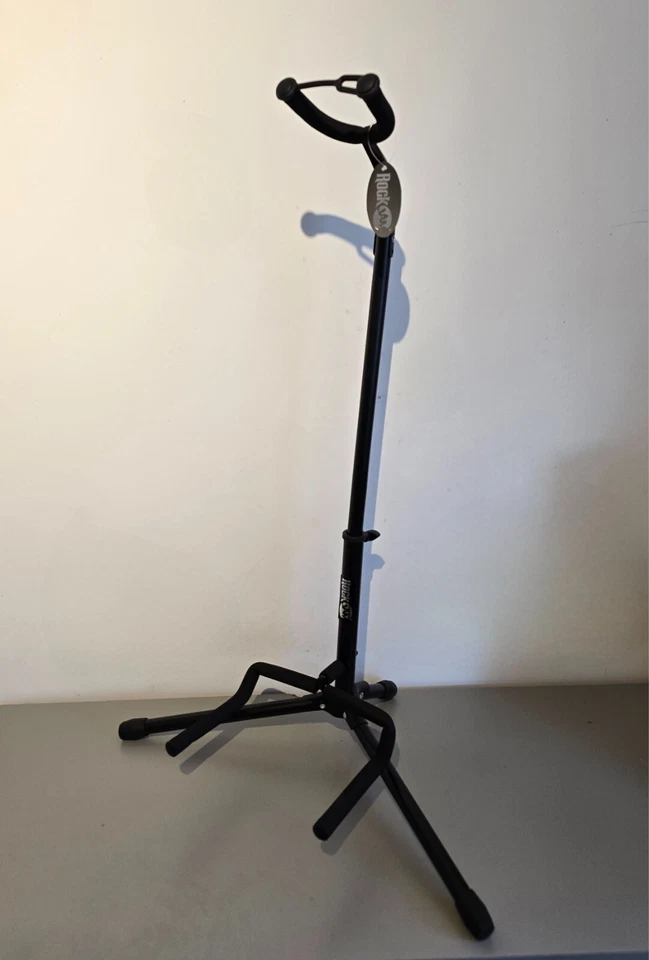 RockJam GS-001 Folding Neck Guitar Stand Tripod