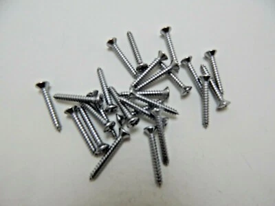 6 X 1" CROMO PHILLIPS OVALADO # 6 TORNILLOS DE AJUSTE DE CABEZA Foto 1 de 4