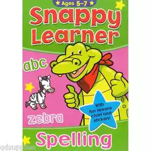 Niños Snappy Learner Spelling Actividad Libro & Star Tabla de Recompensa 5-7 - Imagen 1 de 2