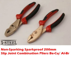 Non-Sparking Sparkproof Slip Joint Combination Pliers Be-Cu/ Al-Cu Certified - Picture 1 of 5