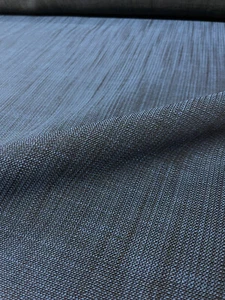 11,25 Yards Luum Duo Chrom Blau & Schwarz Polyester Streifen Polsterstoff - Bild 1 von 11