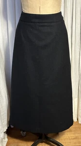 Chadwicks Womens Blk Wool Midi Skirt Sz 12 Pre-owned  - Picture 1 of 7