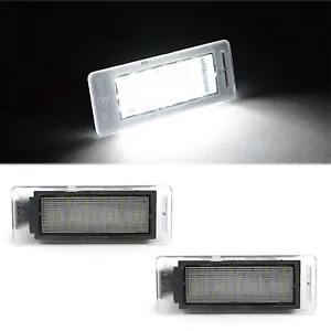 White LED Light Rear License Plate Frame Bulbs Pair Fits: 2010-2013 GMC Terrain - Foto 1 di 10