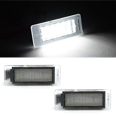 Par de bombillas de marco de matrícula trasera de luz LED blanca para: GMC Terrain 2010-2013 Foto 1 de 4