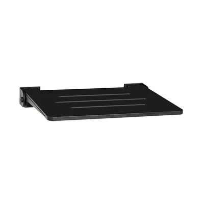 Banco de ducha plegable Seachrome 18" Silhouette Slimline montaje en pared negro mate Foto 1 de 3