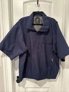Zero Restriction Golf Wind Shirt Mens XLarge Navy GoreTex 1/4 Zip Jacket - Picture 1 of 10