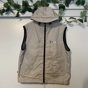 90s VTG Tommy Hilfiger Athletics Hooded Nylon Windbreaker Vest Mens Large FLAWED - Bild 1 von 6