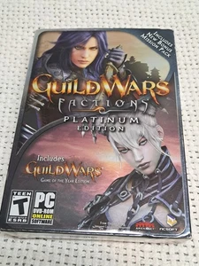 Hard to Find Guild Wars Factions Platinum Edition Windows PC NEW Factory Sealed - Picture 1 of 2
