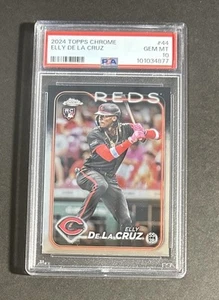 2024 Topps Chrome Baseball Elly De La Cruz Rookie Reds RC #44 PSA 10 Gem Mint - Picture 1 of 2