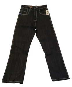 5ive Jungle Herren 34x34 King County Indigo Jeans Kontrastnähte Bootcut 810330 - Bild 1 von 14