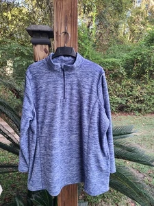 Woman Within Damenjacke mit 1/4-Reißverschluss Größe 2X (26/28) Blautöne Stehkragen weich - Bild 1 von 6