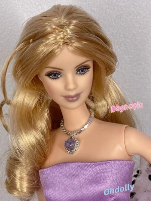 Collar Púrpura Cristal Hecho a Mano para Muñecas Integridad Moda Joyería Juguetes 1/6 Foto 1 de 4