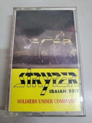 Stryper Soldiers Under Command Cassette 1985 Enigma Records Used - Image 1 of 3