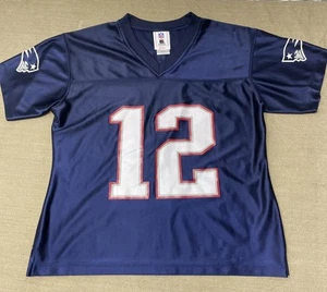 NFL New England Patriots Tom Brady #12 Blue Jersey Women’s Size Med - Picture 1 of 8