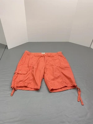Pantalones Cortos St. John's Bay Para Mujer 16W Coral Naranja Carga Elastizados Cordón Dobladillo Plus Foto 1 de 4