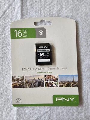 PNY 16GB SDHC Flash Card - Image 1 of 3