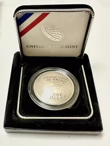 2014 P Baseball Hall of Fame Silver Dollar Proof Commemorative Coin w/Box & COA - Picture 1 of 3