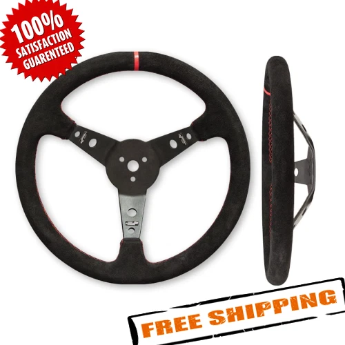 Volante Longacre 52-56797 15" negro gamuza plato Foto 1 de 1