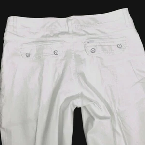 LEE Slender Secret Lower Rise top Stitching Capri pants White Women's Size 16 - Picture 1 of 9