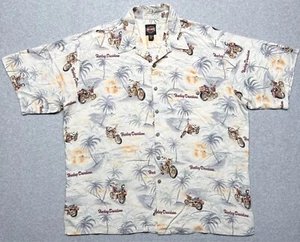 VTG Harley Davidson Shirt Mens XL Softail Motorcycle Tori Richard Hawaiian USA - Picture 1 of 10